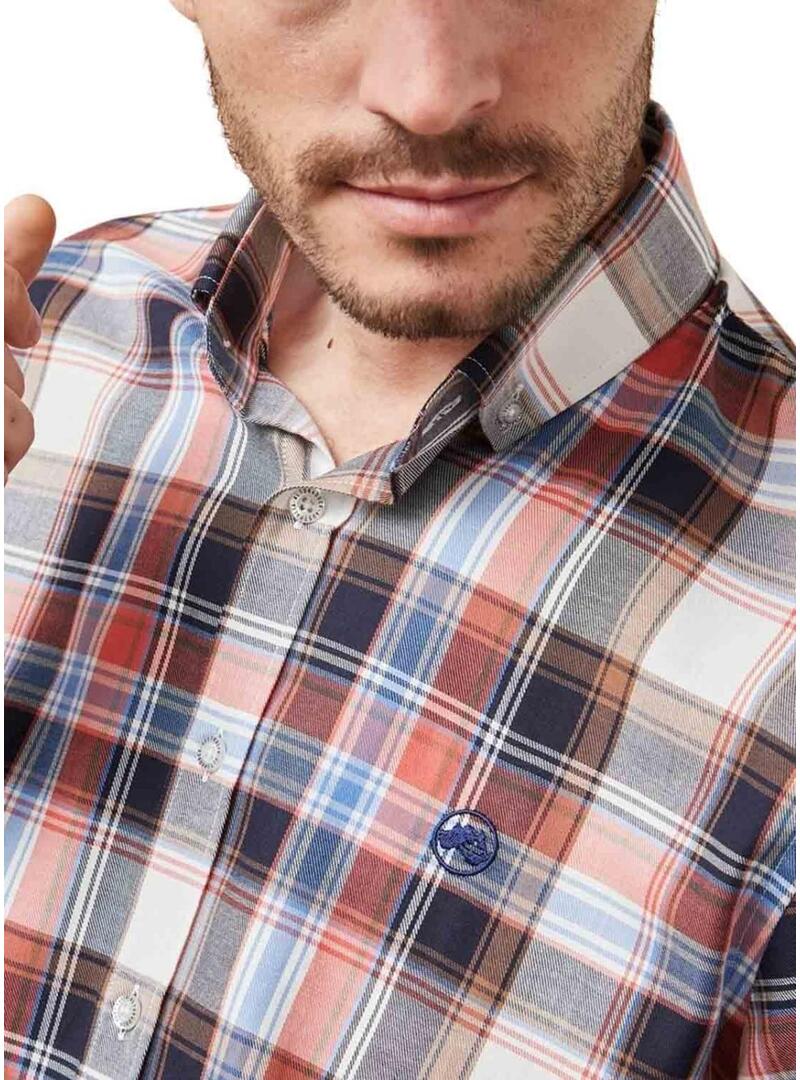 Camicia Altonadock a Quadri Multicolore per Uomo