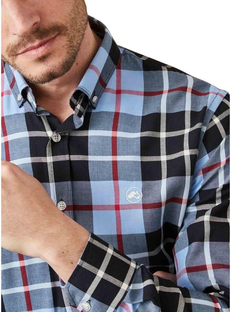 Camicia Altonadock a Quadri Blu per Uomo