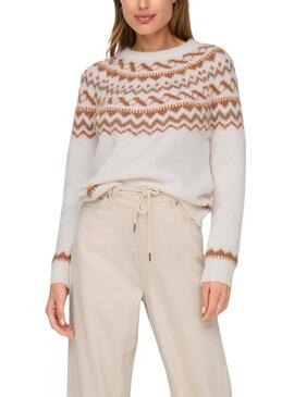 Maglia Only Isle Beige per donna