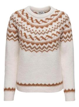 Maglia Only Isle Beige per donna