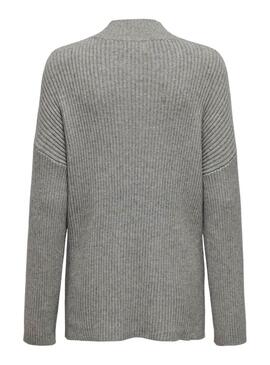 Maglia Only Katia Collo Alto Grigio per donna