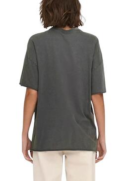 T-shirt Only Lucy Confidence Grigio per donna