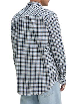 Camicia Tommy Jeans a quadri in Poplin per uomo