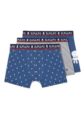 Confezione da 3 Boxer El Pulpo Multicolore per Uomo