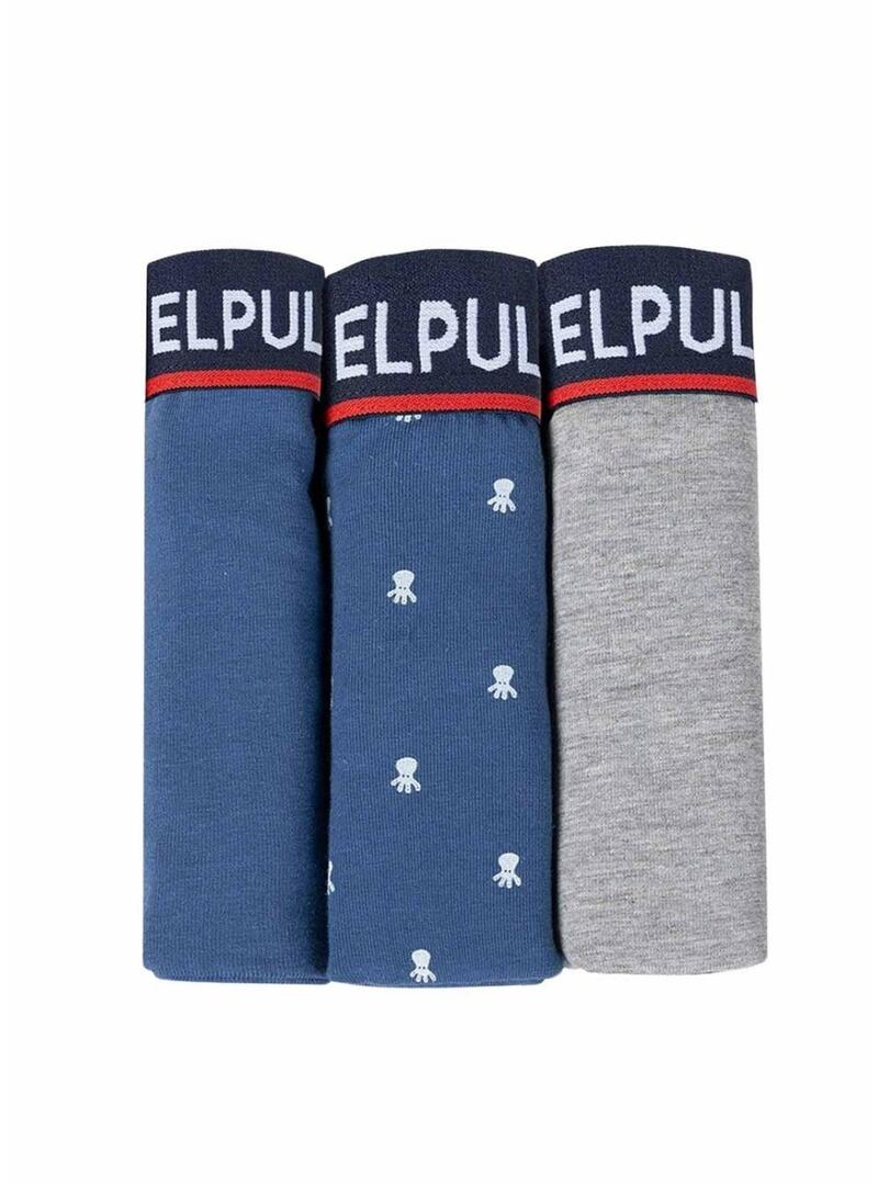 Confezione da 3 Boxer El Pulpo Multicolore per Uomo