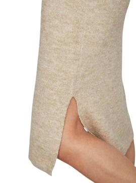 Abito Vila Vima Punto Beige per Donna