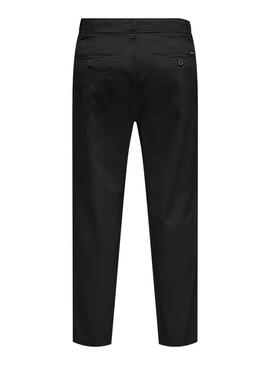 Pantalone Chino Only and Sons Nero per Uomo