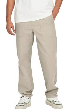 Pantaloni Only and Sons Sinus Loose Beige per Uomo