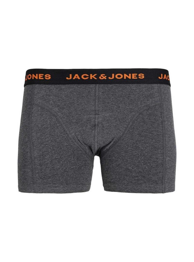 Pacco da 3 Boxer Jack and Jones Multicolore Logo per Uomo