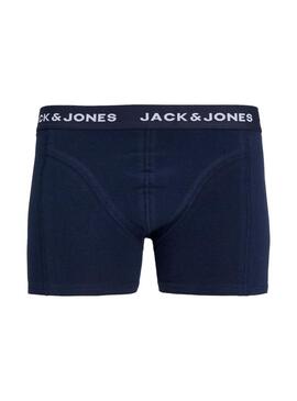 Pacco da 3 Boxer Jack and Jones Multicolore Logo per Uomo