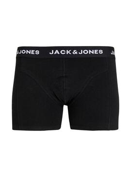 Pacco da 3 Boxer Jack and Jones Nero Logo per Uomo