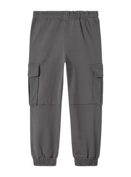 Pantalone Cargo Name It Skoma Grigio per Bambino