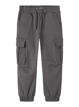 Pantalone Cargo Name It Skoma Grigio per Bambino