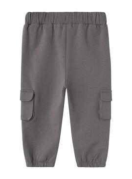 Pantalone Sportivo Name It Simon Grigio per Bambino