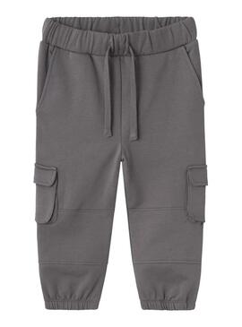 Pantalone Sportivo Name It Simon Grigio per Bambino