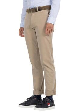 Pantalone Chino El Pulpo Beige per Uomo