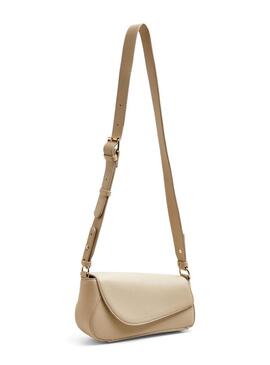 Borsa Pieces Pinna a Tracolla Beige per Donna