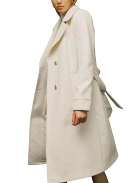 Cappotto Vila Vicooley Beige per Donna