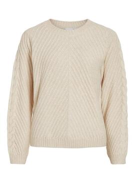 Maglia Vila Vierin Beige per donna