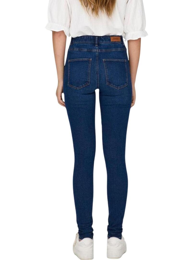 Jeans Only Druna Skinny Blu per donna