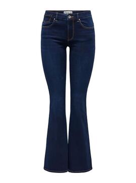 Jeans Only Reese Retro Svasato Blu Scuro per donna