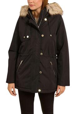 Parka Naf Naf Bupark Nera per donna