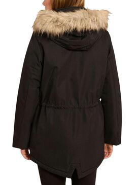 Parka Naf Naf Bupark Nera per donna