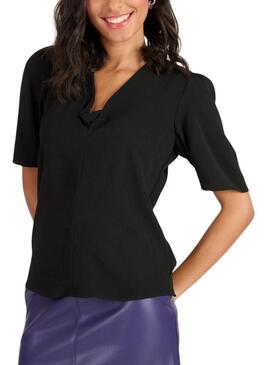 Blusa Naf Naf Nodo Nera per donna