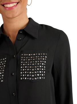 Camicia Naf Naf Rock Nera per donna