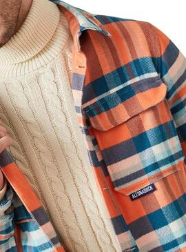 Camicia Giacca Altonadock A quadri Arancio per uomo