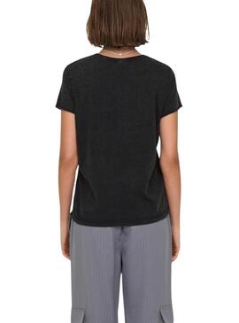 T-shirt Only Lucy Cosmic Nera per donna