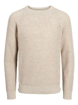 Maglia Jack and Jones Jones Beige per uomo