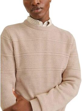 Maglia Jack and Jones Jerry Beige per uomo