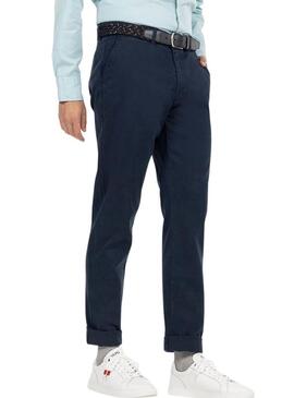 Pantalone Chino El Pulpo Blu Marino per Uomo