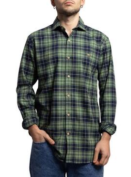 Camicia Klout Tartan verde per uomo