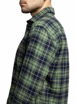 Camicia Klout Tartan verde per uomo