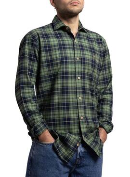 Camicia Klout Tartan verde per uomo