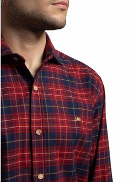 Camicia Klout Tartan scarlatta per uomo