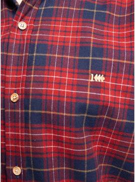 Camicia Klout Tartan scarlatta per uomo