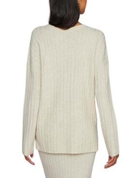 Maglia Vila Vimiraz beige per donna