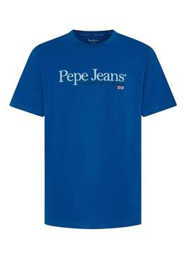 Maglietta Pepe Jeans Albert bluastro per uomo