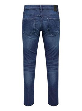 Pantaloni in denim Only and Sons Loom Slim blu per uomo