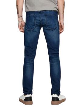 Pantaloni in denim Only and Sons Loom Slim blu per uomo