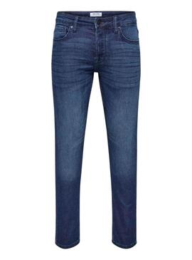 Pantaloni in denim Only and Sons Loom Slim blu per uomo