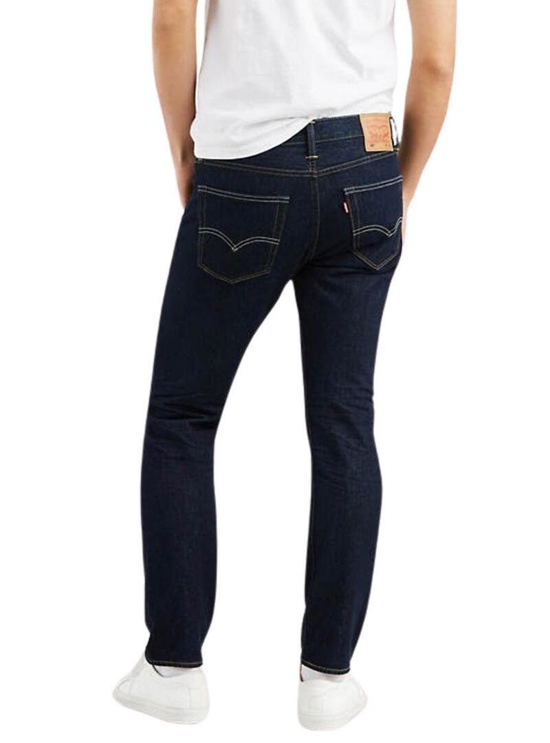 Pantaloni Levis 502 Taper Onewash blu per uomo