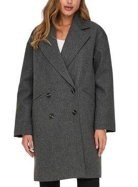 Cappotto oversize grigio Only Blake per donna