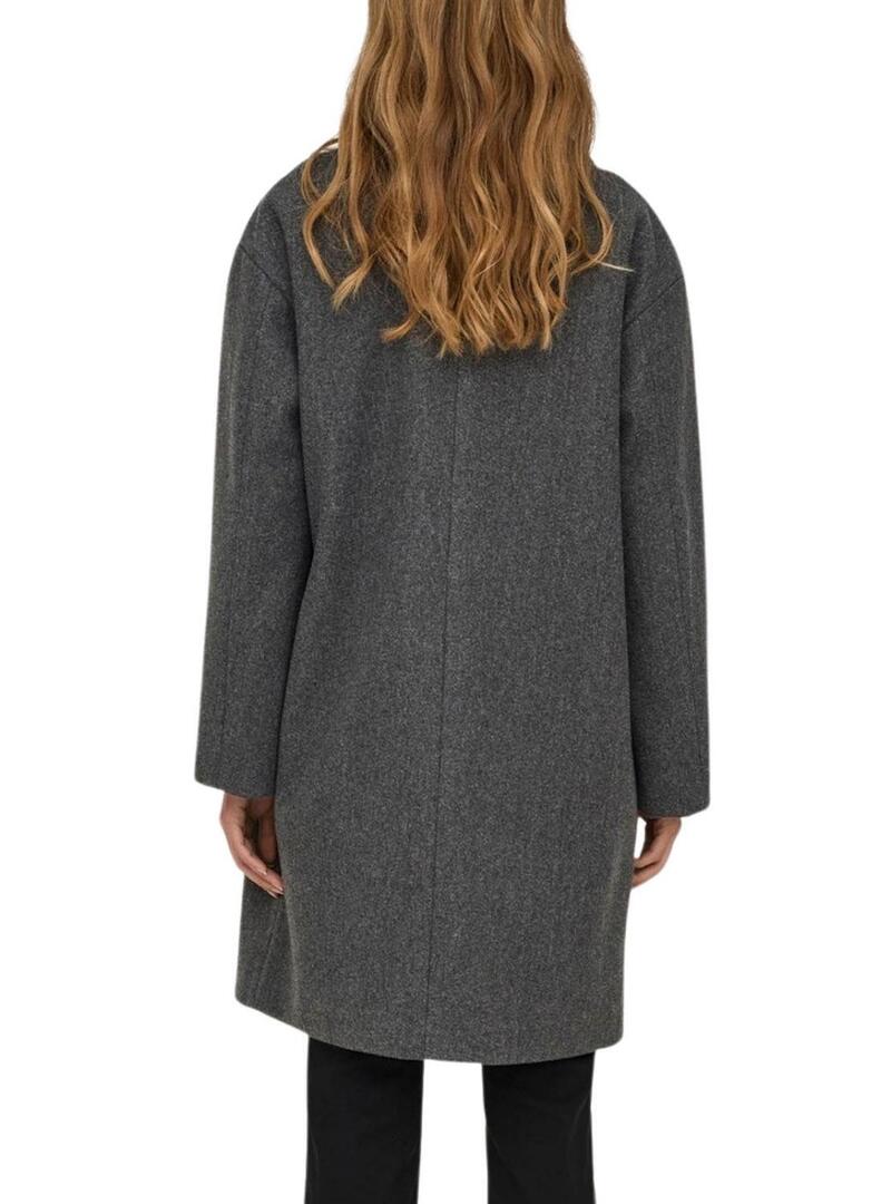 Cappotto oversize grigio Only Blake per donna