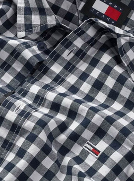 Camicia Tommy Jeans Poplin a quadri per uomo