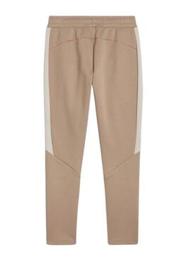 Pantaloni Puma Evostripe beige per uomo.