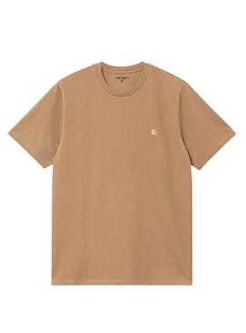 Maglietta Carhartt Chase camel per uomo